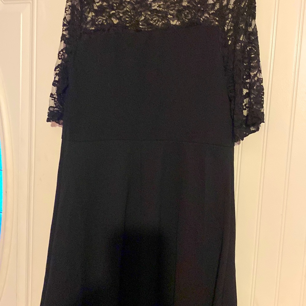 black dress , very nice material a-line